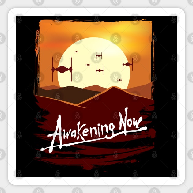 Awakening Now -TIE FIGHTERS Magnet by MatamorosGraphicDesign